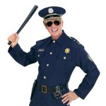 Αποκριάτικο Αξεσουάρ Γυαλιά Μαύρα Αστυνομικού - Καθρέφτης